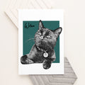 Personalised Pet Portrait Sketch Print