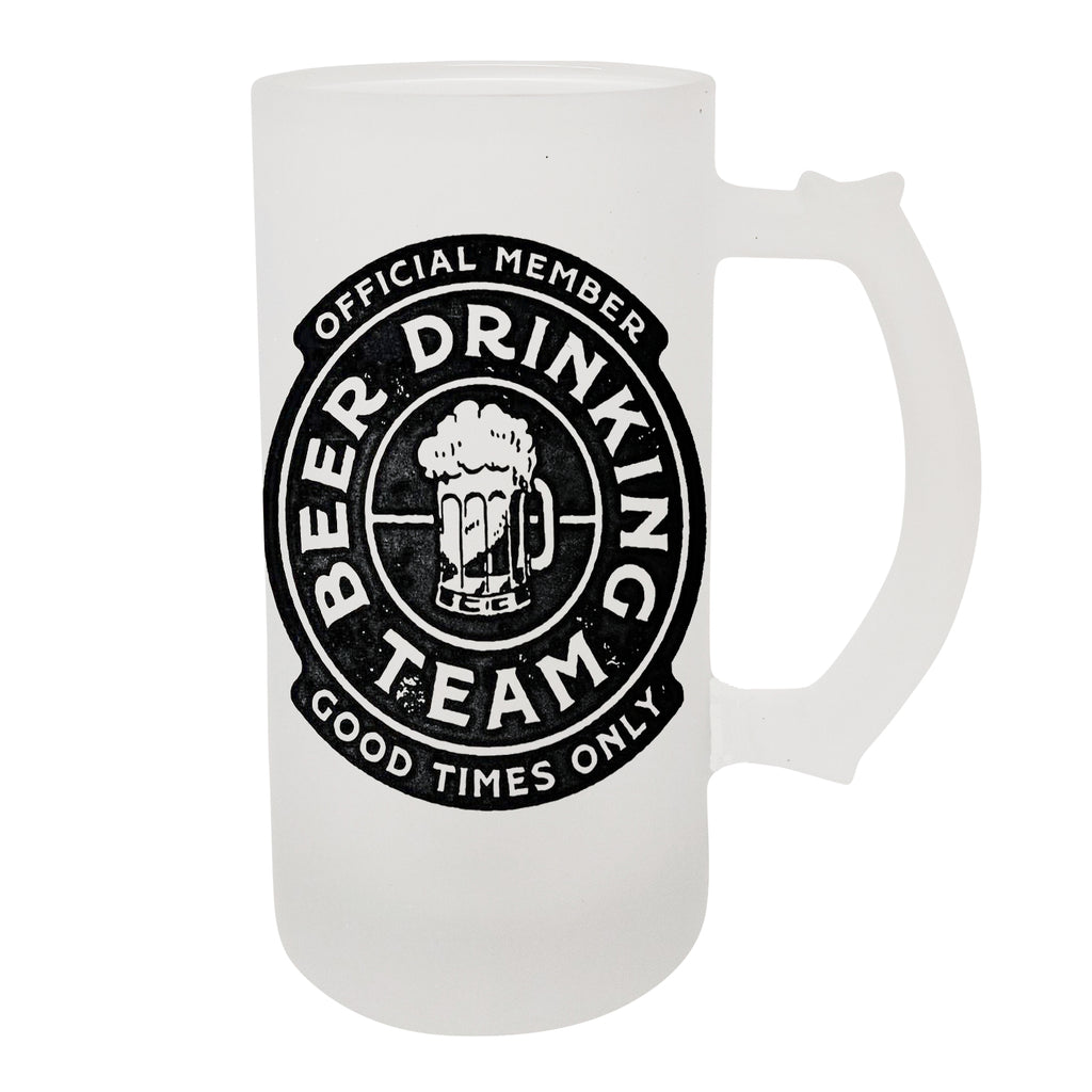 Personalised Photo Frosted Glass Beer Stein
