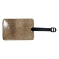 Personalised Photo Gold Glitter Luggage Tag