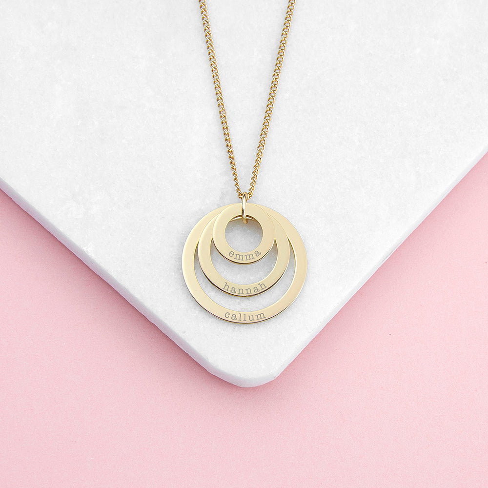 Personalised Rings of Love Necklace