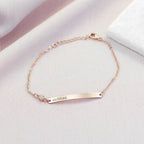 Personalised Rose Gold Birthstone Swarovski Crystal Bracelet