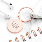 Personalised Round Keyring