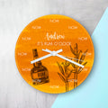 Personalised Rum O'Clock Glass Clock