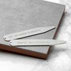 Personalised Secret Message Collar Stiffeners
