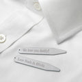 Personalised Secret Message Collar Stiffeners