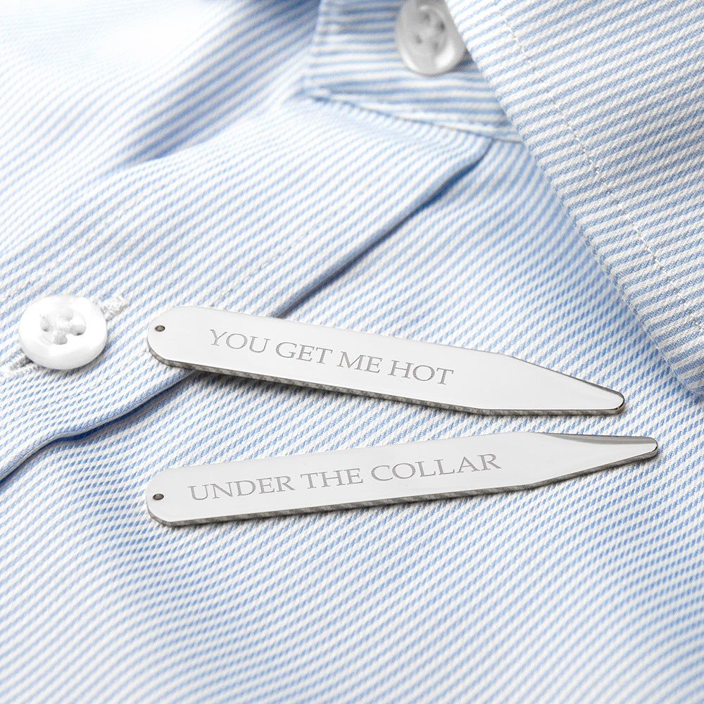 Personalised Secret Message Collar Stiffeners