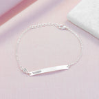 Personalised Silver Birthstone Swarovski Crystal Bracelet