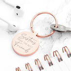 Personalised Sisters Round Keyring