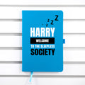 Personalised Sleepless Society A5 Notebook