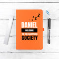 Personalised Sleepless Society A5 Notebook