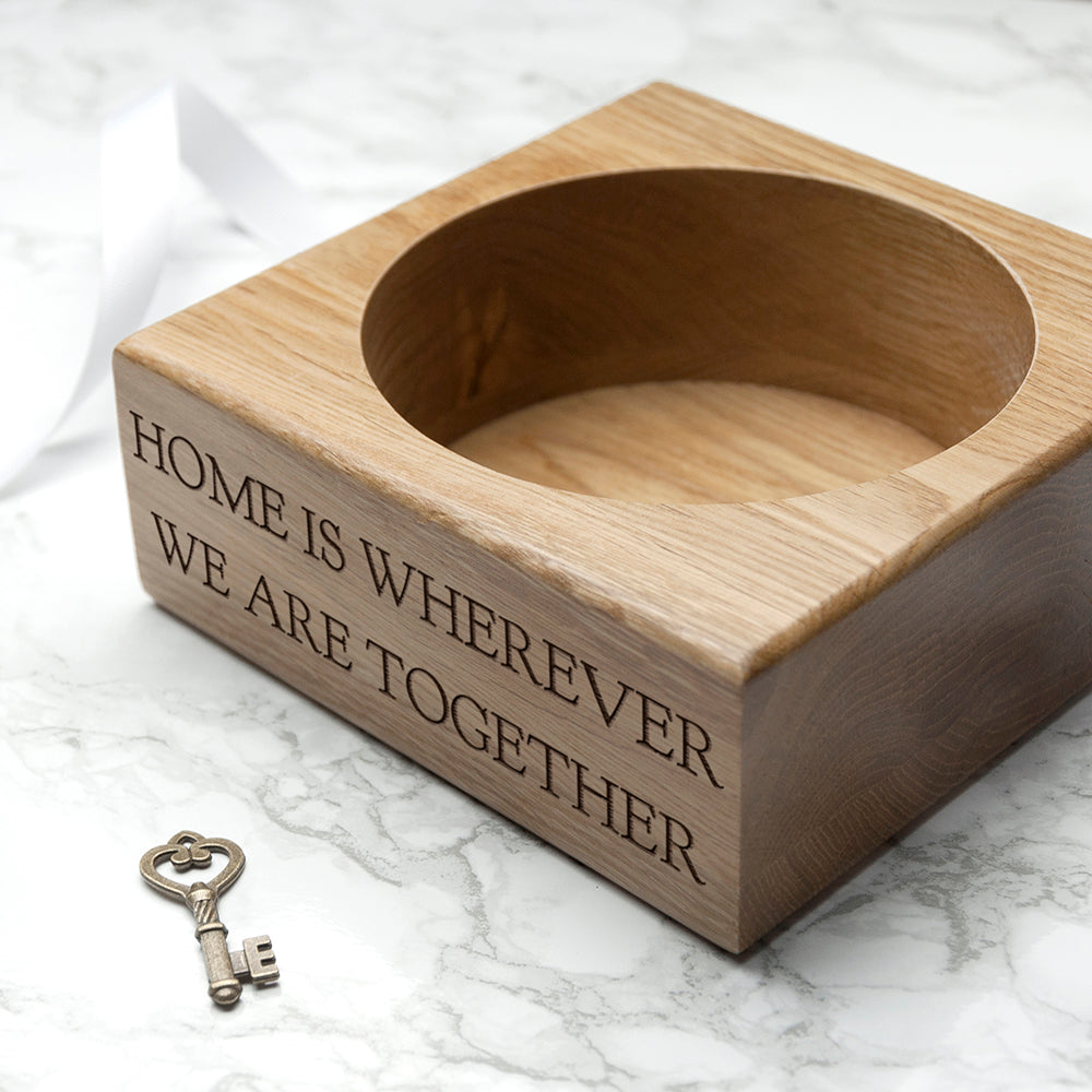 Personalised Solid Oak Stash Tray