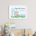 Personalised Spring Bunny Framed Print