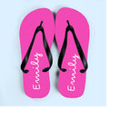 Personalised Summer Style Flip Flops - Small - Pink