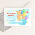 Personalised Teddy Bear Balloon Framed Print