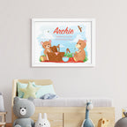 Personalised Teddy Bear Picnic Framed Print
