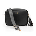 Personalised Luxury Crossbody Bag in Black