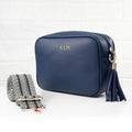 Personalised Luxury Crossbody Bag in Navy