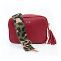 Personalised Luxury Crossbody Bag in Red