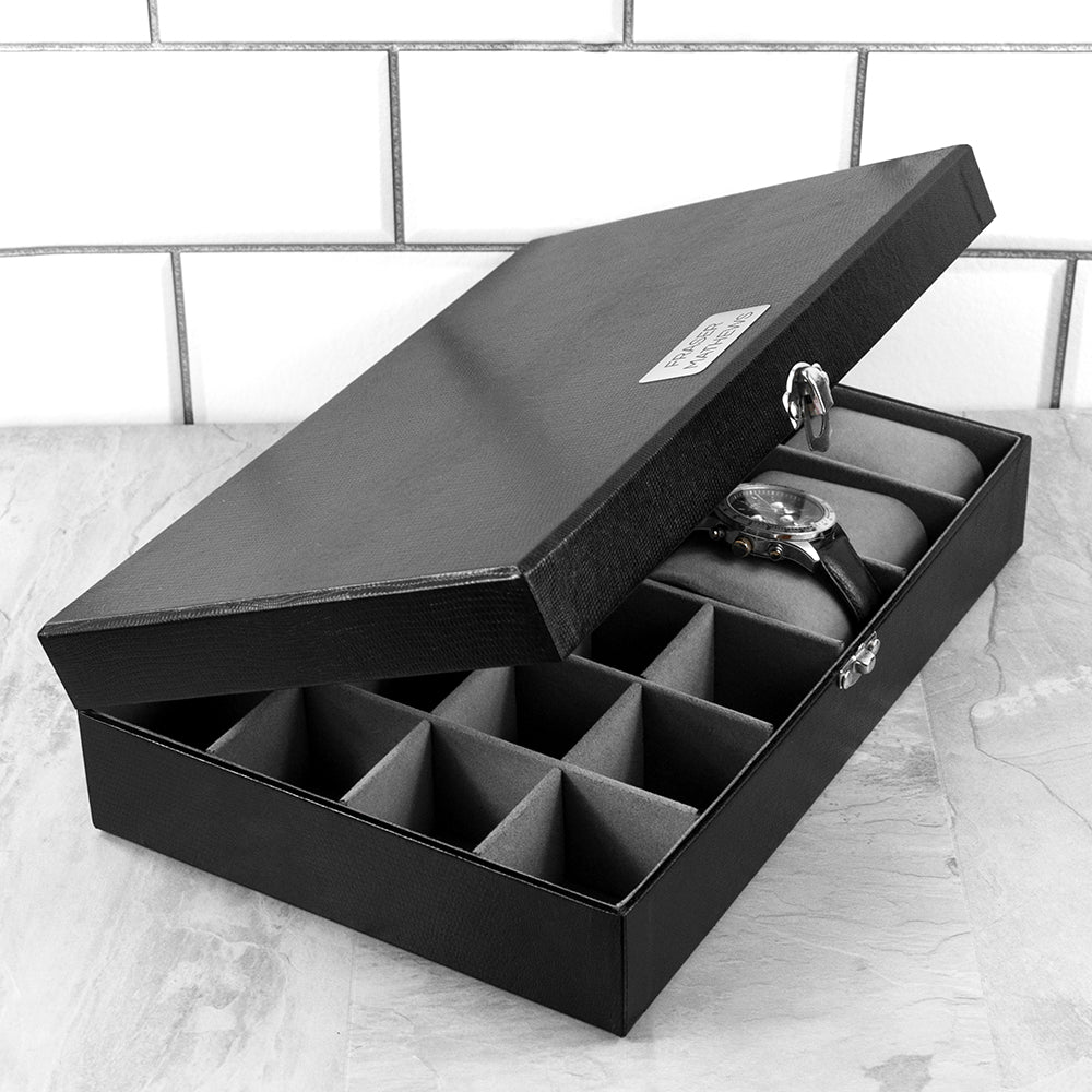 Personalised Watch & Cufflinks Box