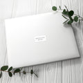 Personalised White Leather Memoriam Book