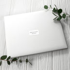 Personalised White Leather Memoriam Book
