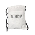 Personalised Zip Up Drawstring Gym Bag