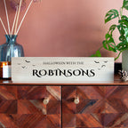 Personalised Halloween Bats Mantle Sign