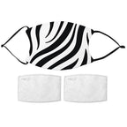 Printed Face Mask - Bold Zebra Stripes Design