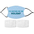 Printed Face Mask - Holiday Fan Design