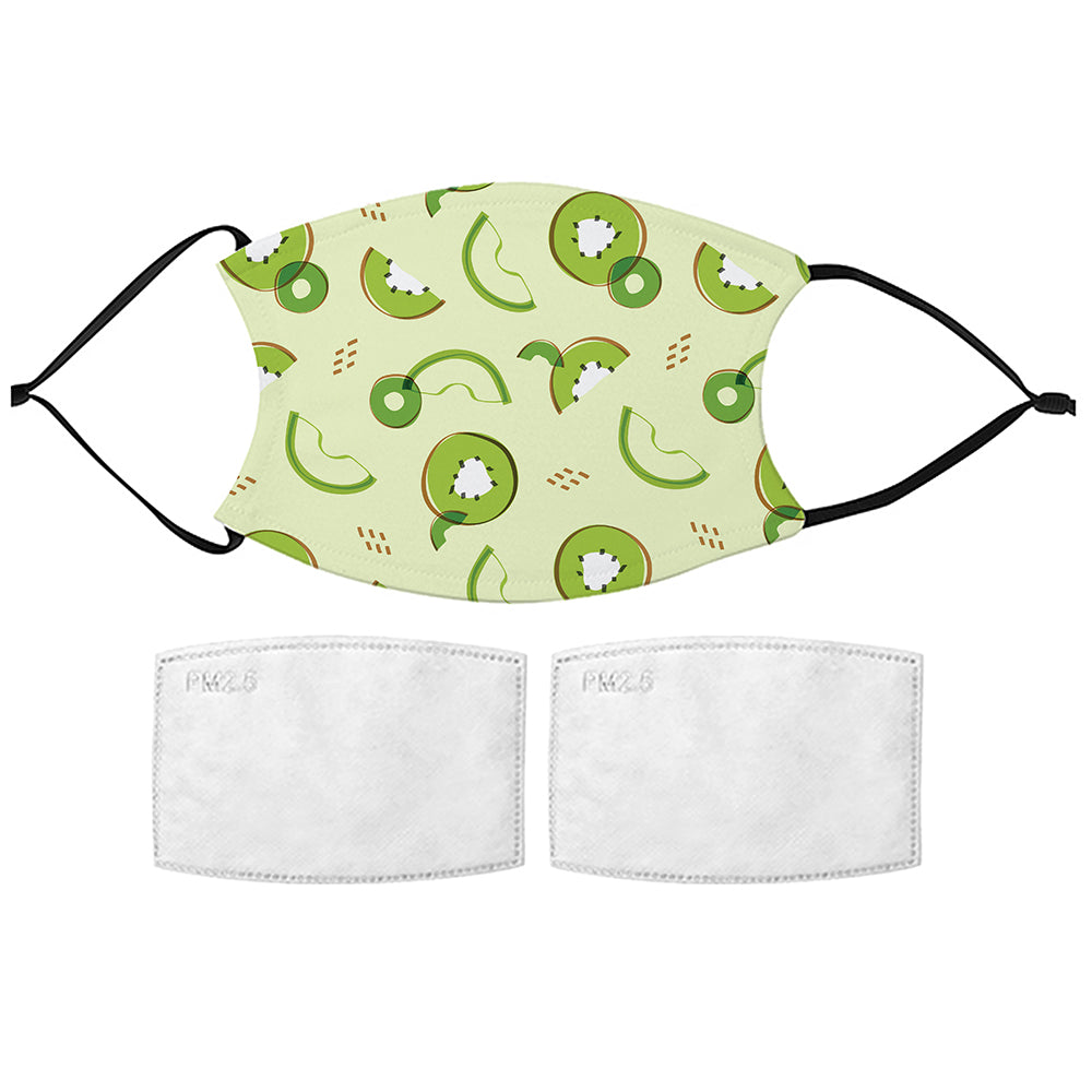 Printed Face Mask - Kiwi Pattern Design