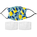 Printed Face Mask - Lemon Fresh Pattern Design