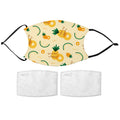 Printed Face Mask - Pineapple Pattern Design