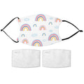 Printed Face Mask - Rainbow Pattern Design