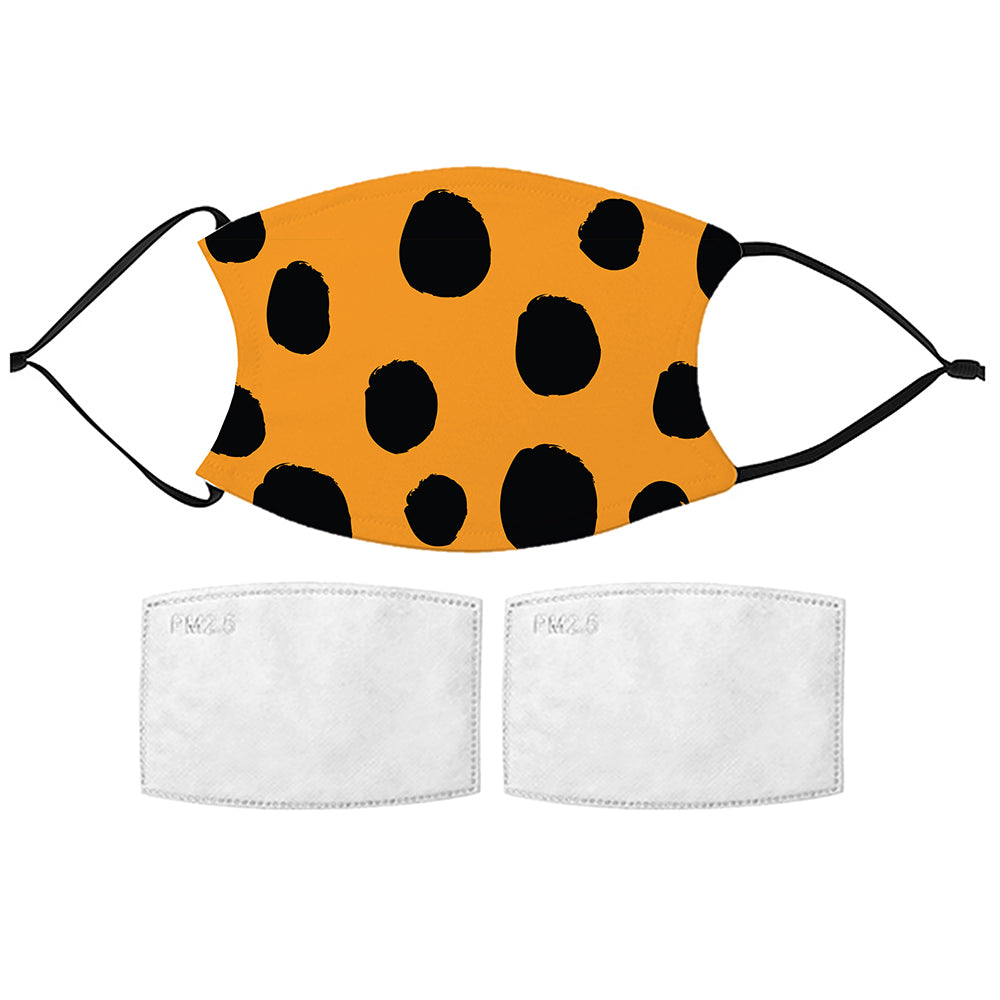 Printed Face Mask - Spots Pattern Design