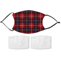 Printed Face Mask - Tartan Pattern Design
