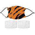 Printed Face Mask - Tiger Pattern Design