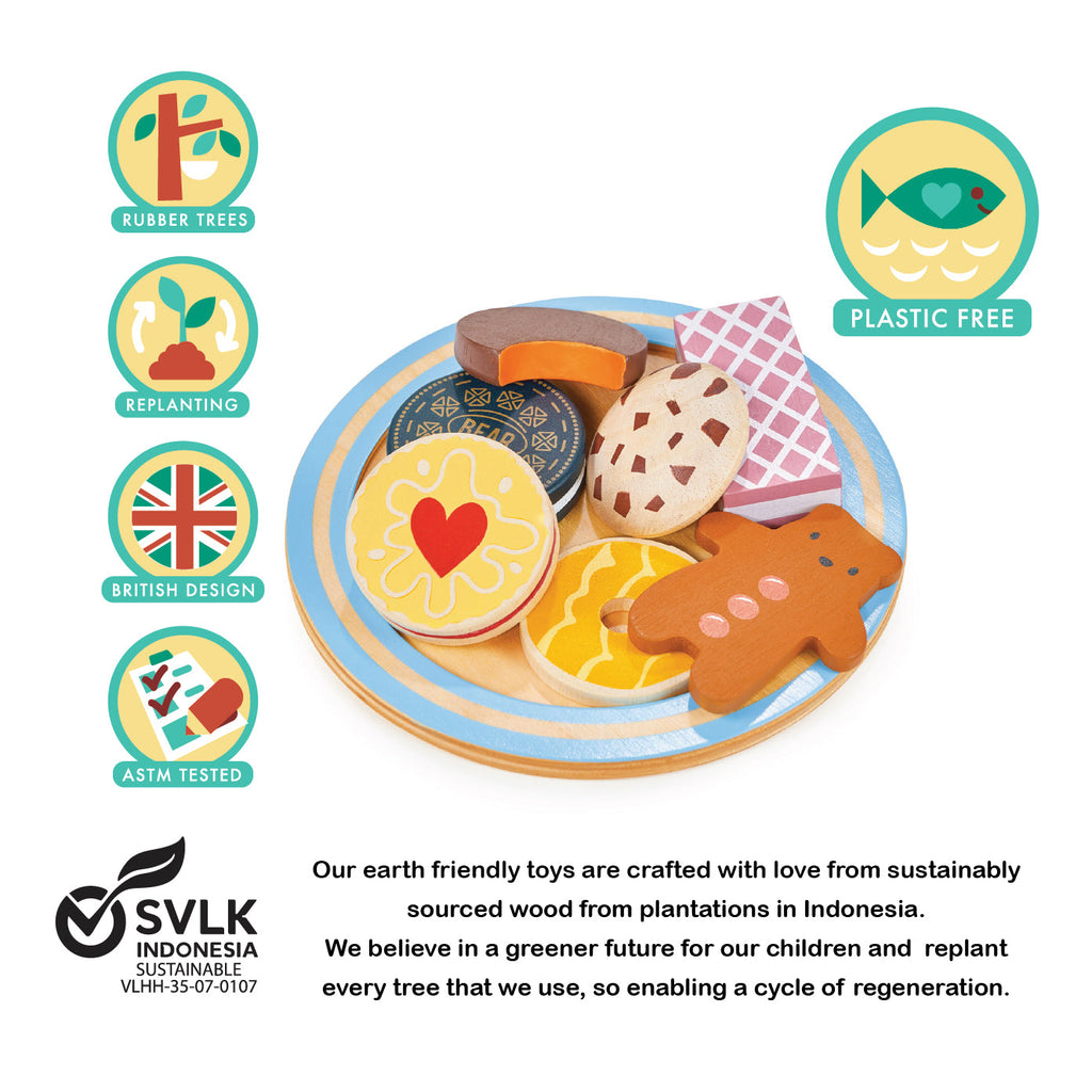Tea Time Biscuit Plate