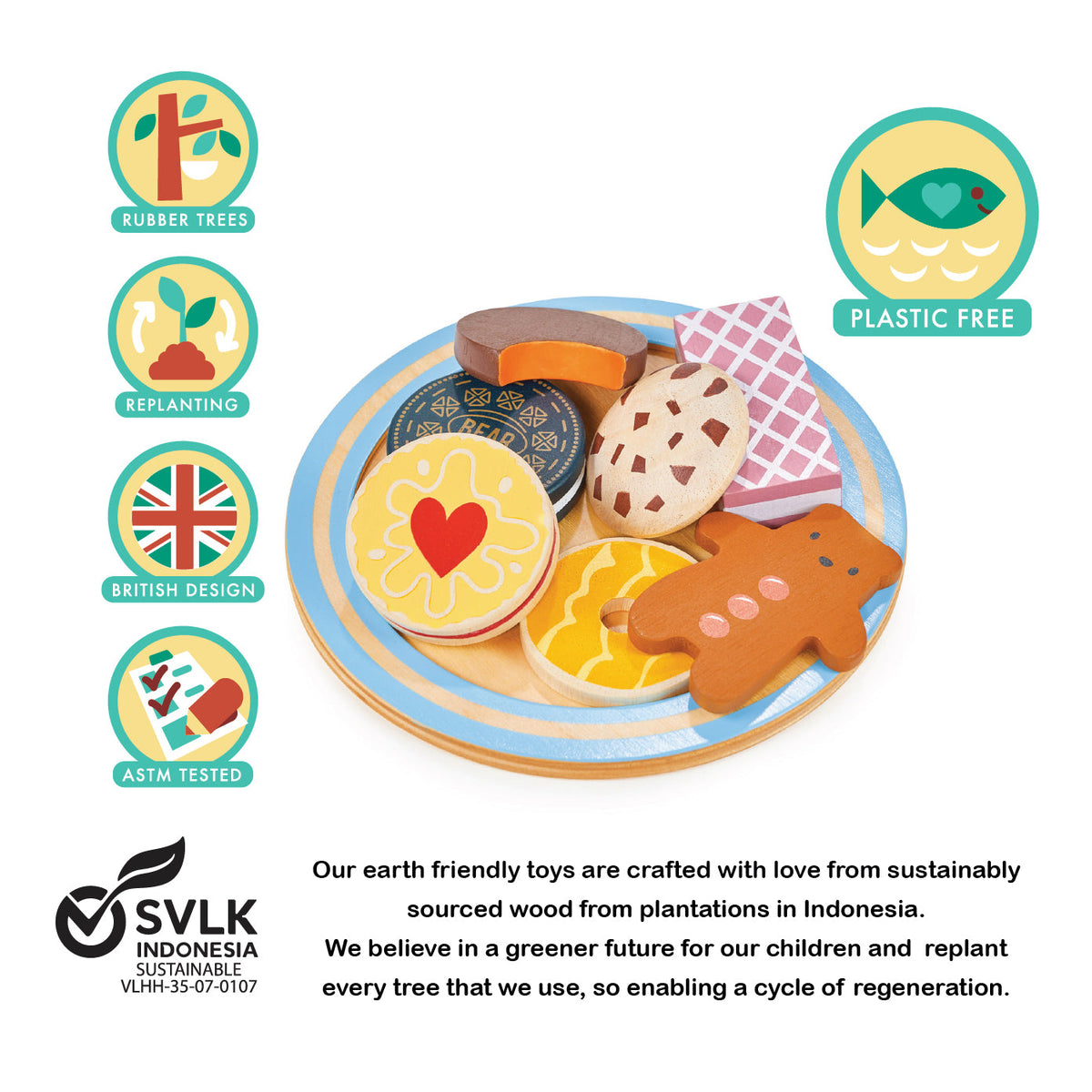 Tea Time Biscuit Plate