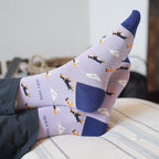 Purple Dog Pet Pair Bamboo Sock Set