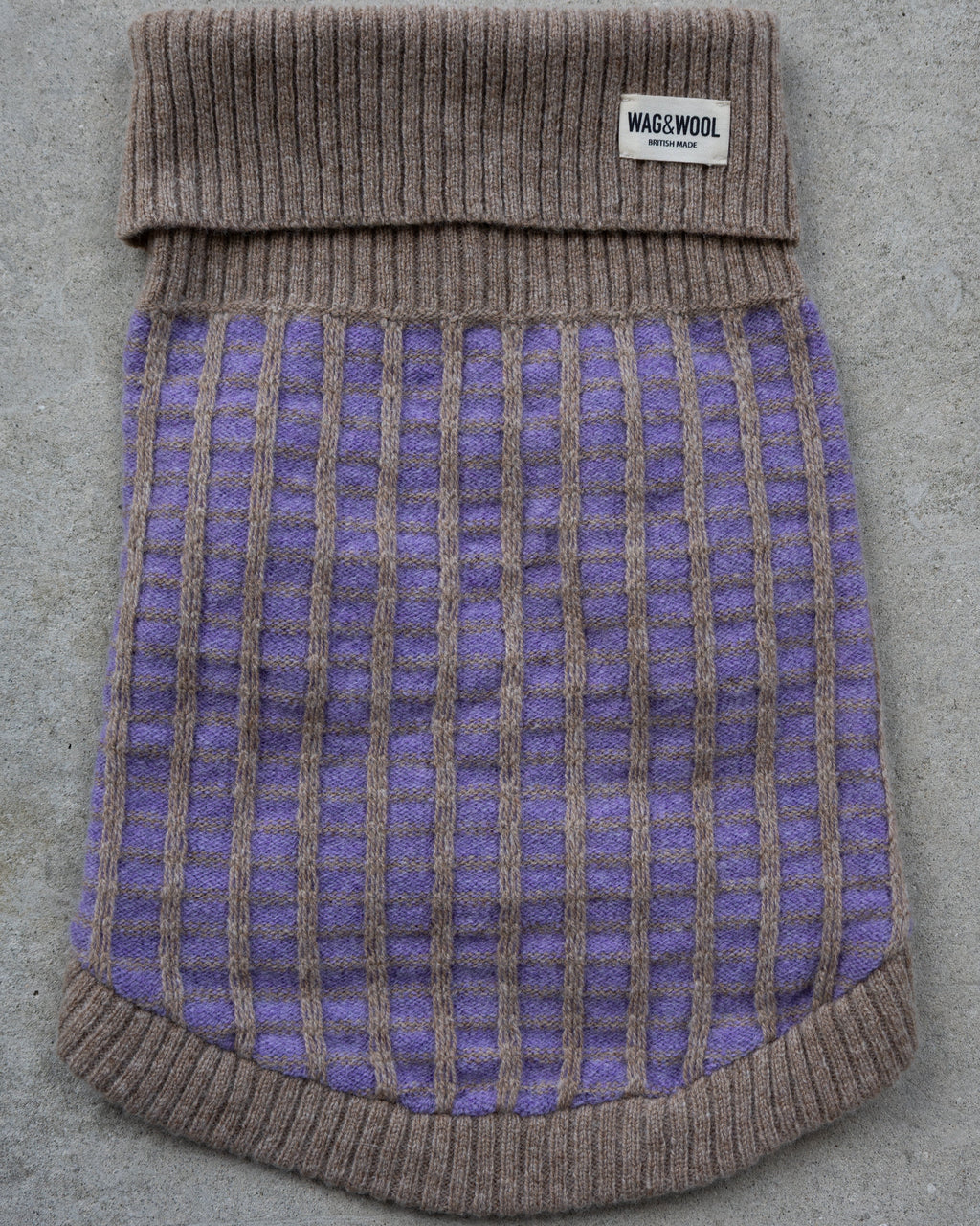 Purple Dog Jumper in Pure Merino Lambswool