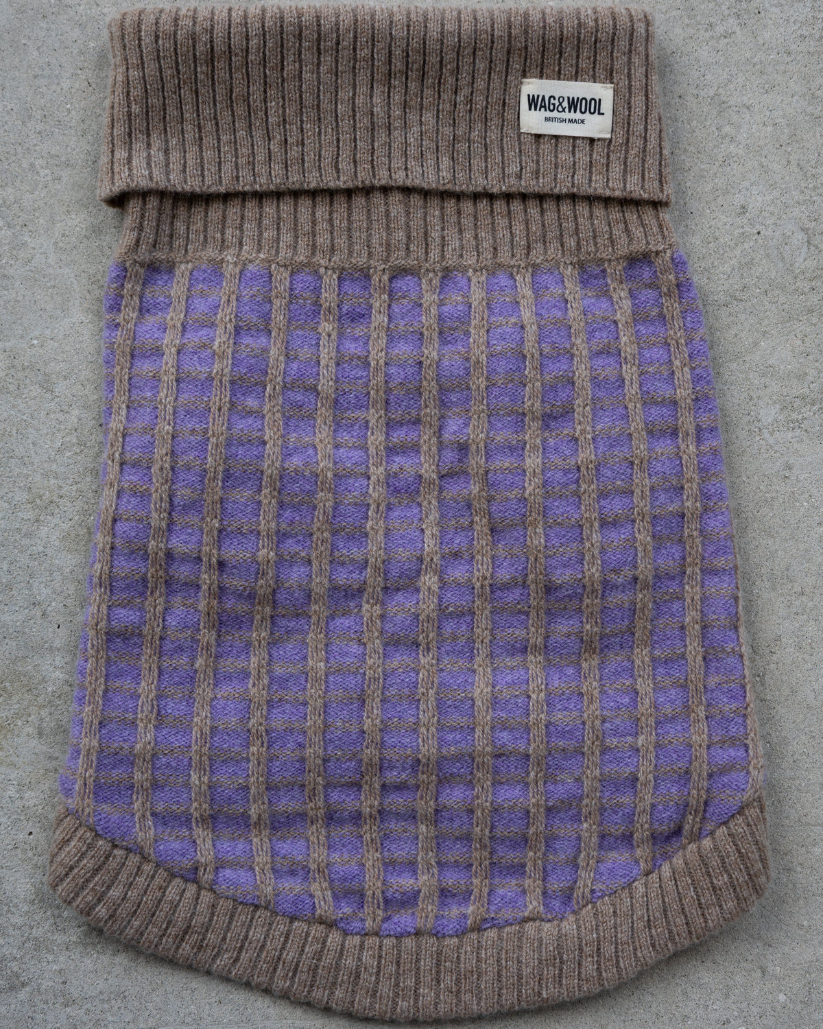 Purple Dog Jumper in Pure Merino Lambswool