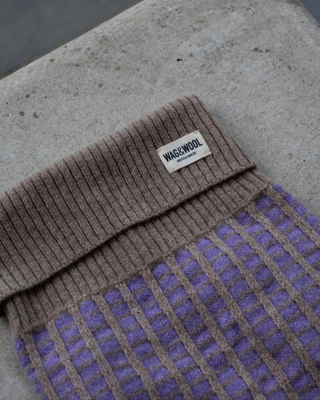 Purple Dog Jumper in Pure Merino Lambswool