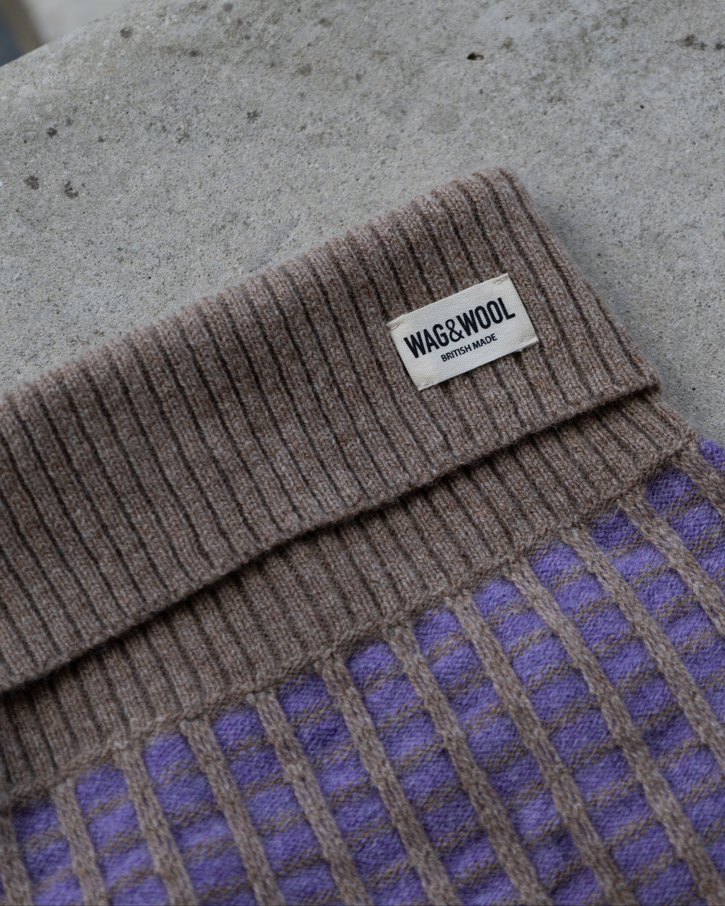 Purple Dog Jumper in Pure Merino Lambswool