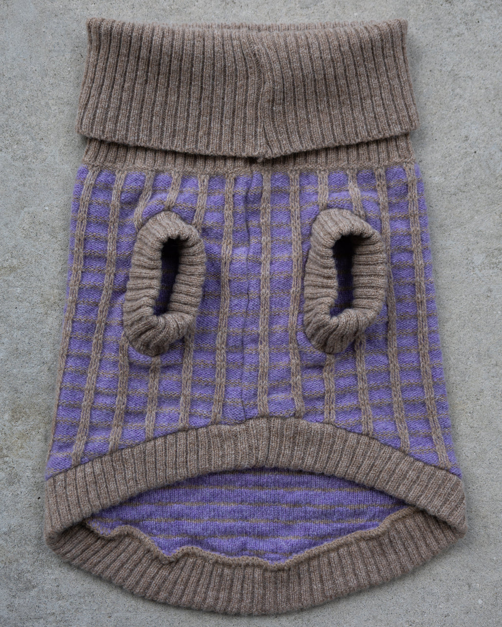 Purple Dog Jumper in Pure Merino Lambswool