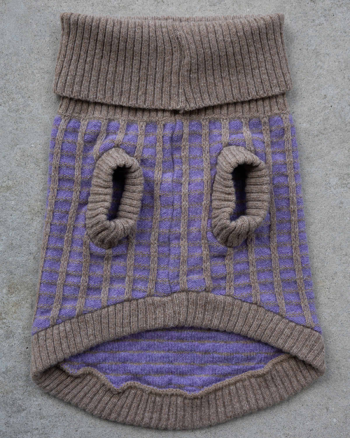 Purple Dog Jumper in Pure Merino Lambswool