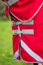 WIDE FIT 100g Detachable Neck Turnout Rug - Red