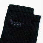 Black & White Ribbed 2 Pack Bamboo Sock Set