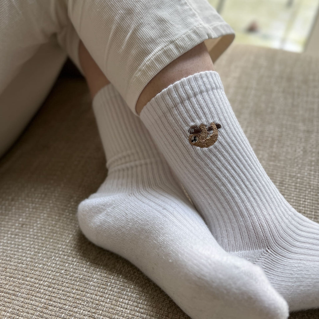 Black & White Ribbed 2 Pack Bamboo Sock Set