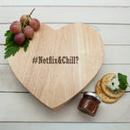 Romantic Hashtag Heart Cheese Board