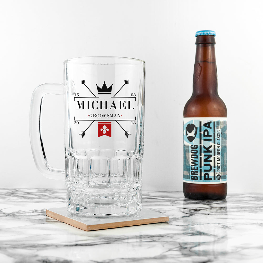 Royal Emblem Wedding Tankard